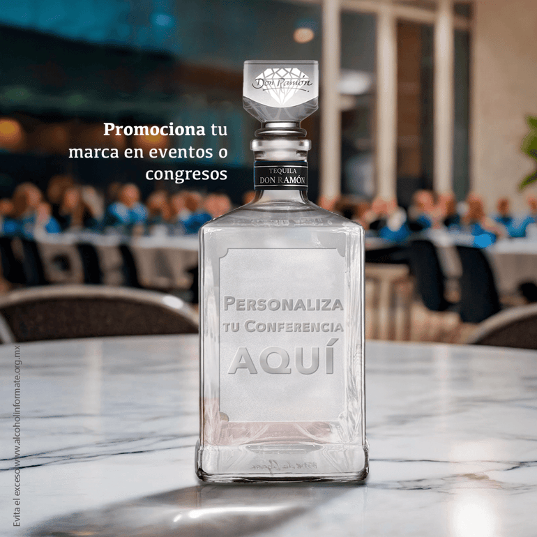 tequila don ramon personalizado para congresos, expos o ferias