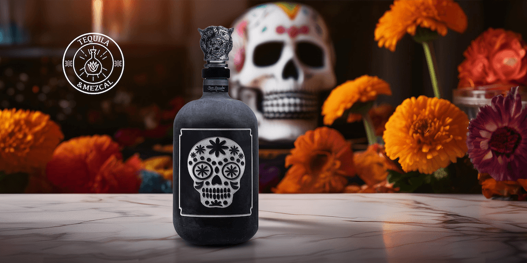 dia de muertos y mezcal en las ofrendas