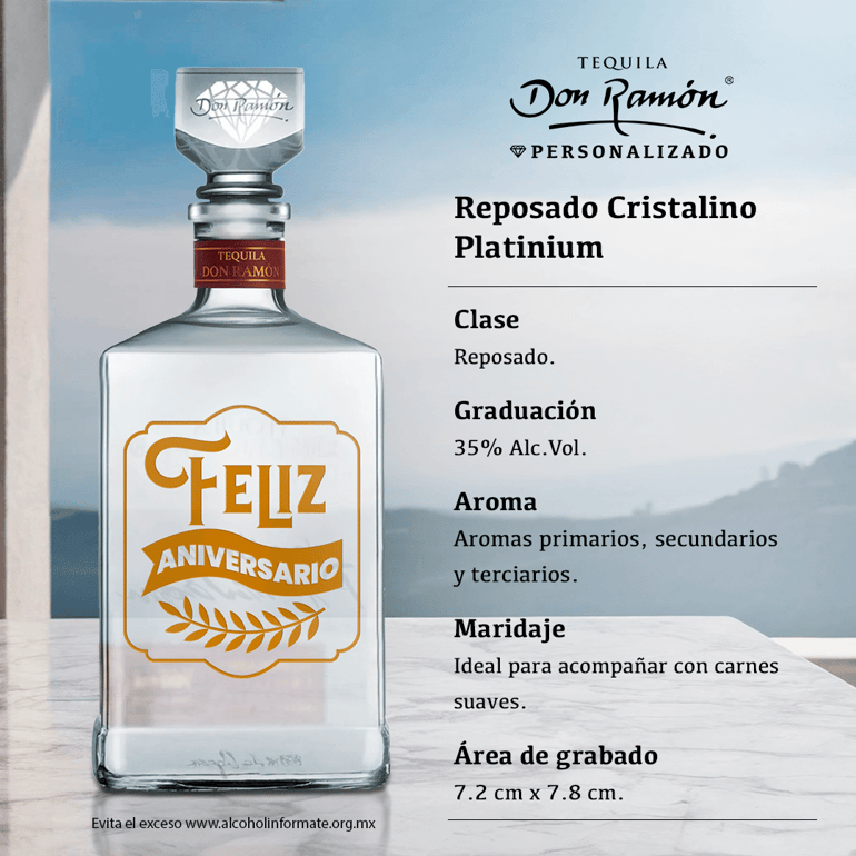 tequila don ramon personalizado tequila reposado premium ficha organoleptica