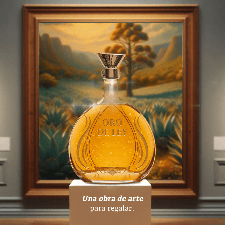 botella tequila don ramon personalizado edicion limitada en un museo como obra de arte