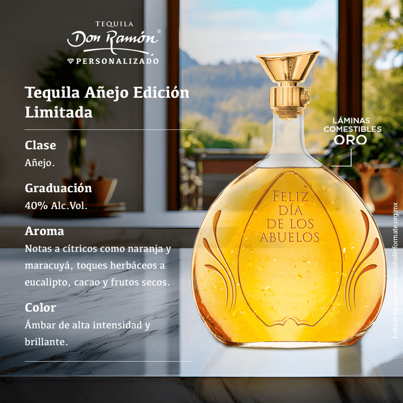 tequila don ramon personalizado añejo edicion limitada