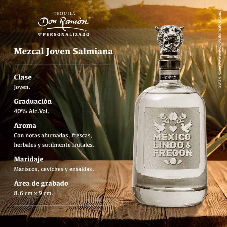 mezcal don ramon personalizado joven