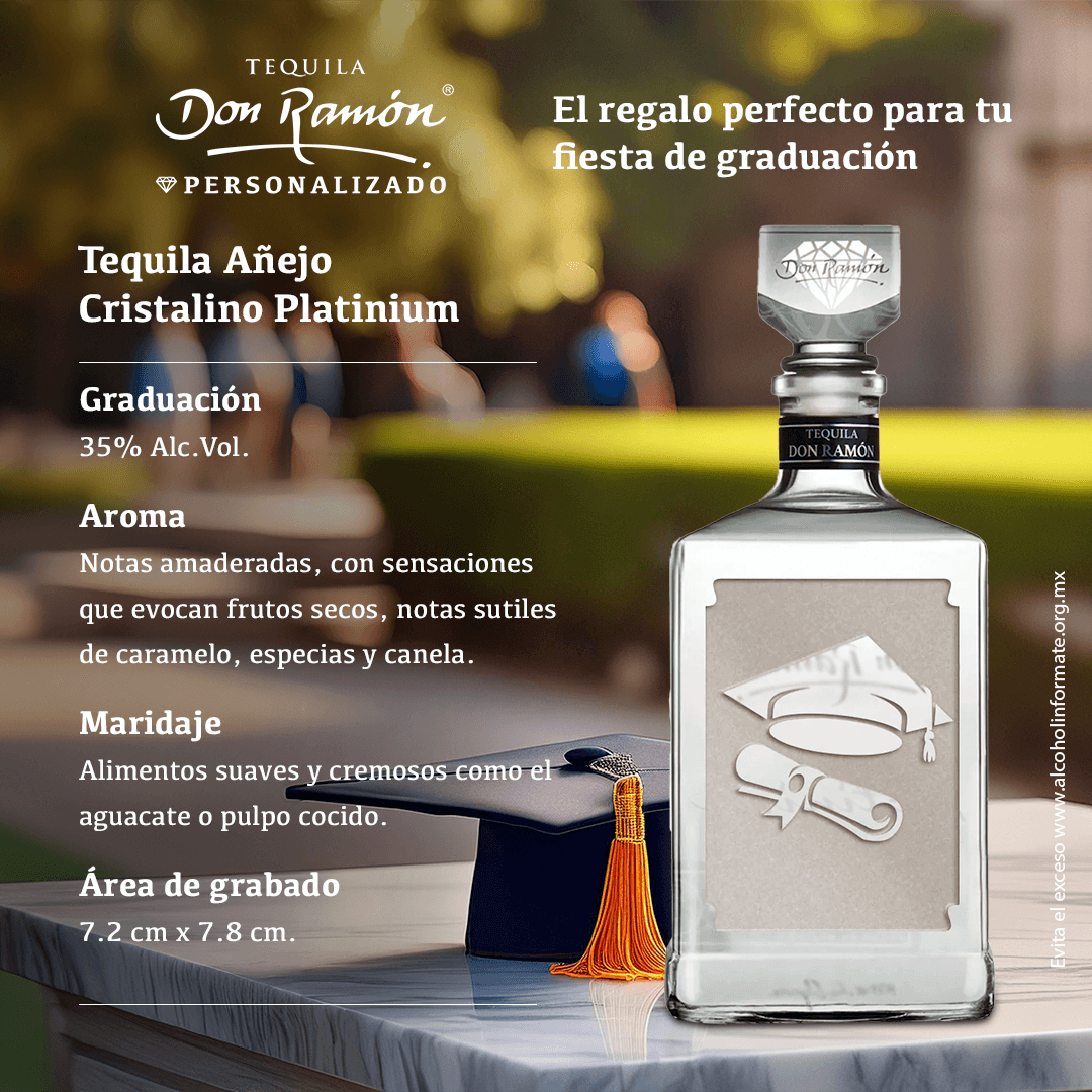 tequila añejo cristalino platinium tequila don ramon  