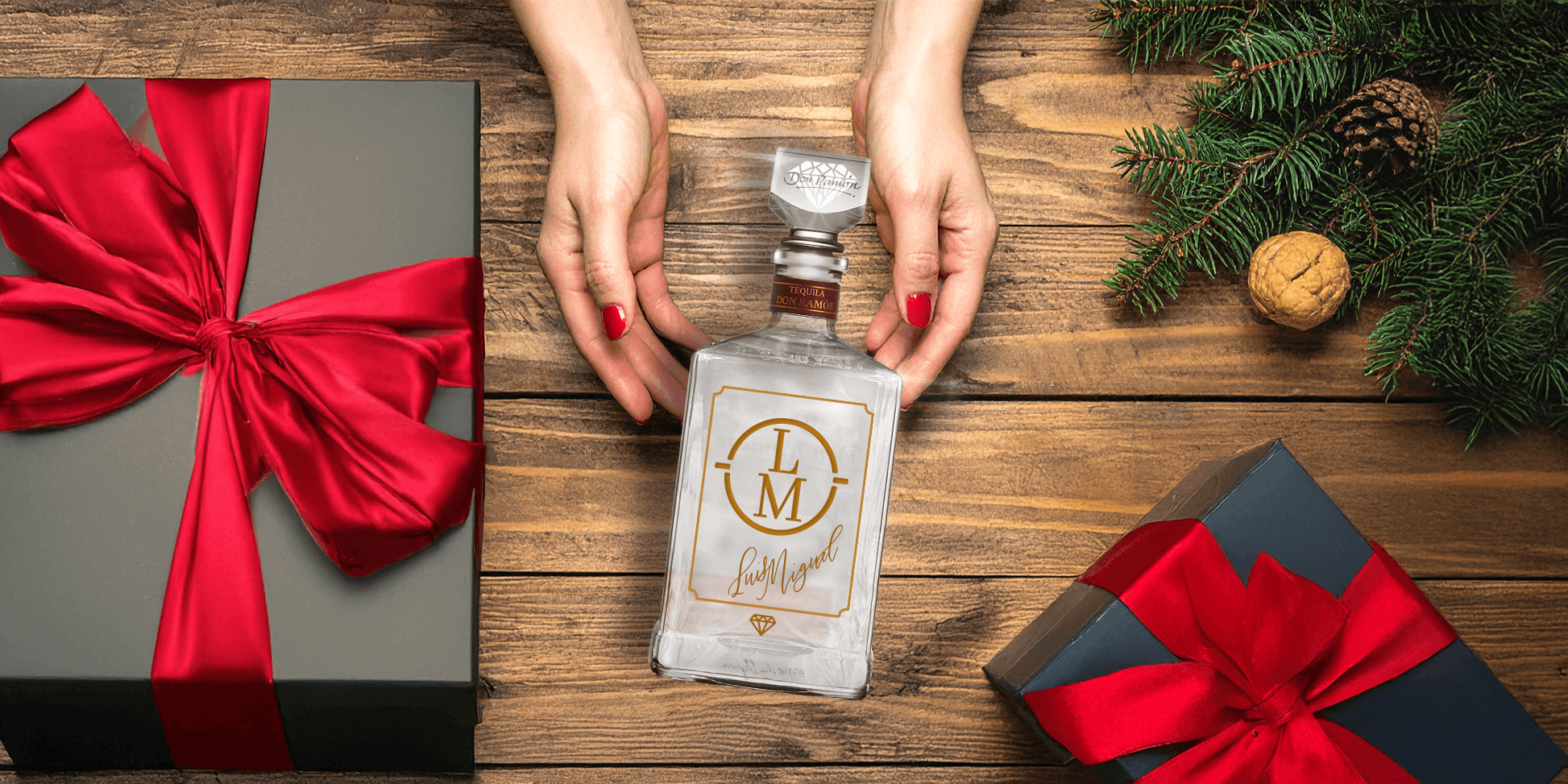 como decorar una botella de tequila