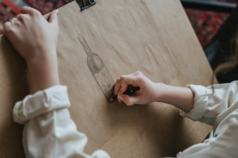 dibujar botella
