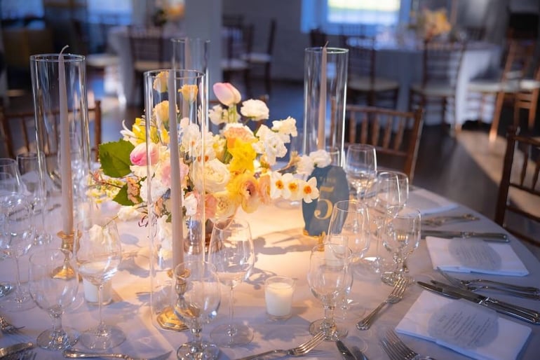 mesa de banquete de bodas don ramon personalizado