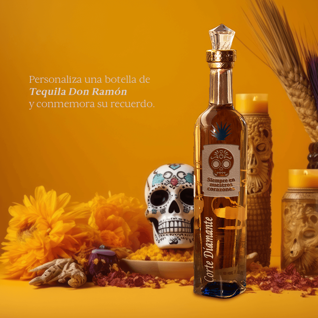 tequila y dia de muertos don ramon personalizado