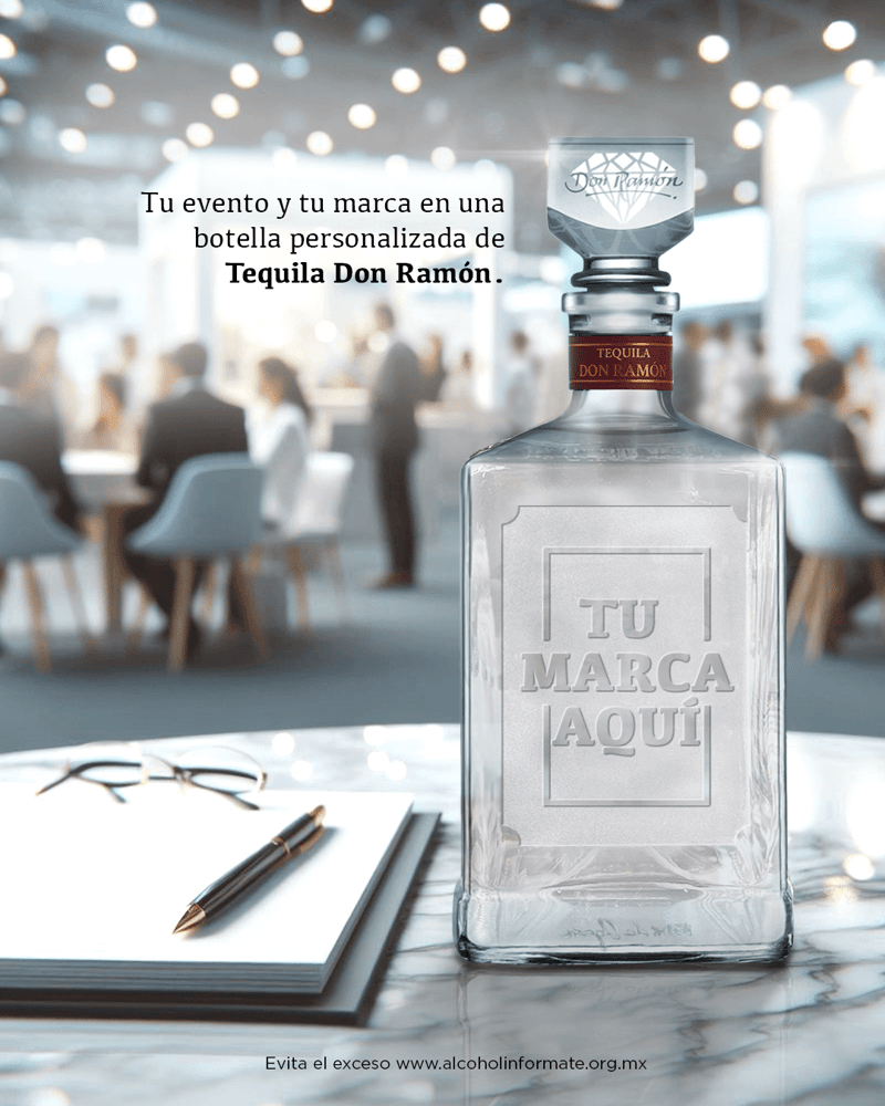 tu evento o marca tequila don ramon personalizado